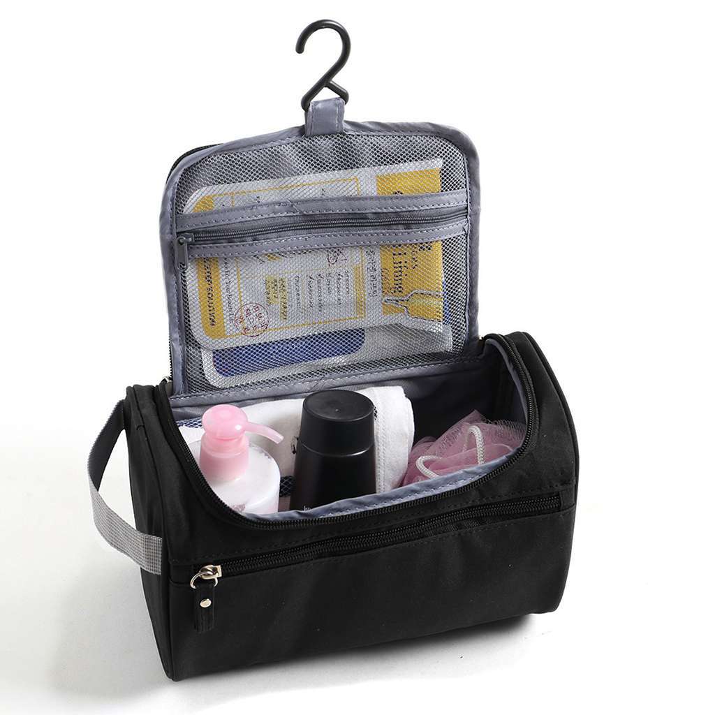 Men Women Travel Toiletry Bag Wash Kit Cosmetics Shaving Makeup Case Organizer