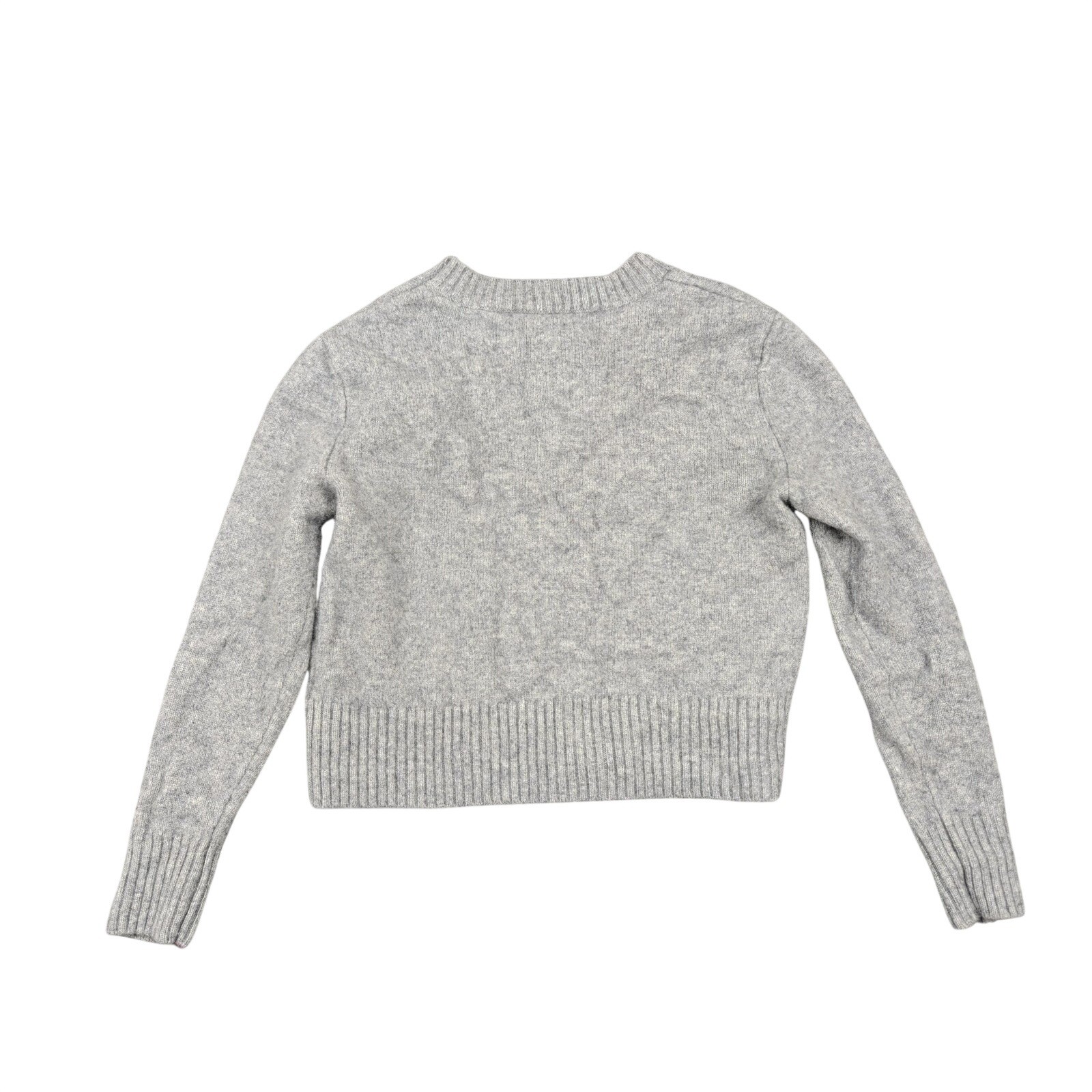 Italic Sweater Womens XXS Gray 100% Cashmere Crewneck Knit Pullover Soft
