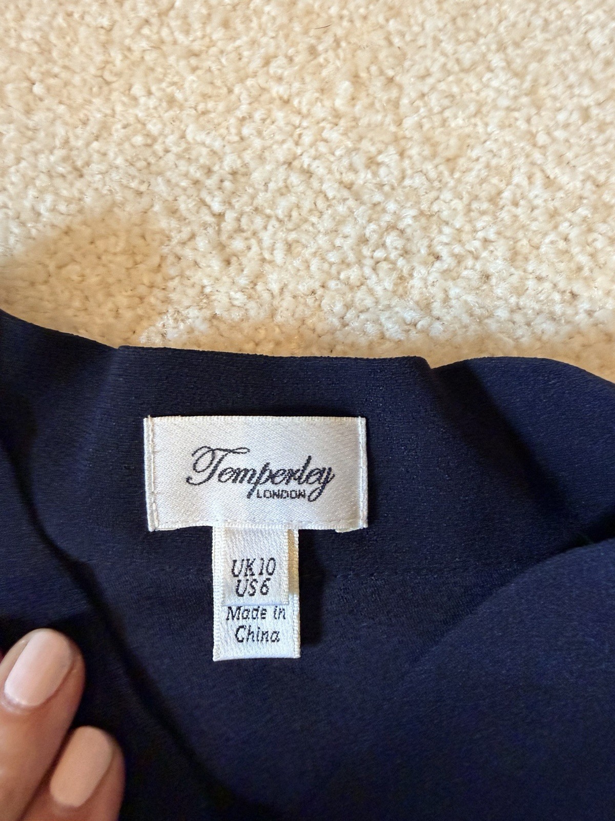 Temperly London Cap Sleeve Cropped Jacket /Top Women’s Size 6 , UK 10