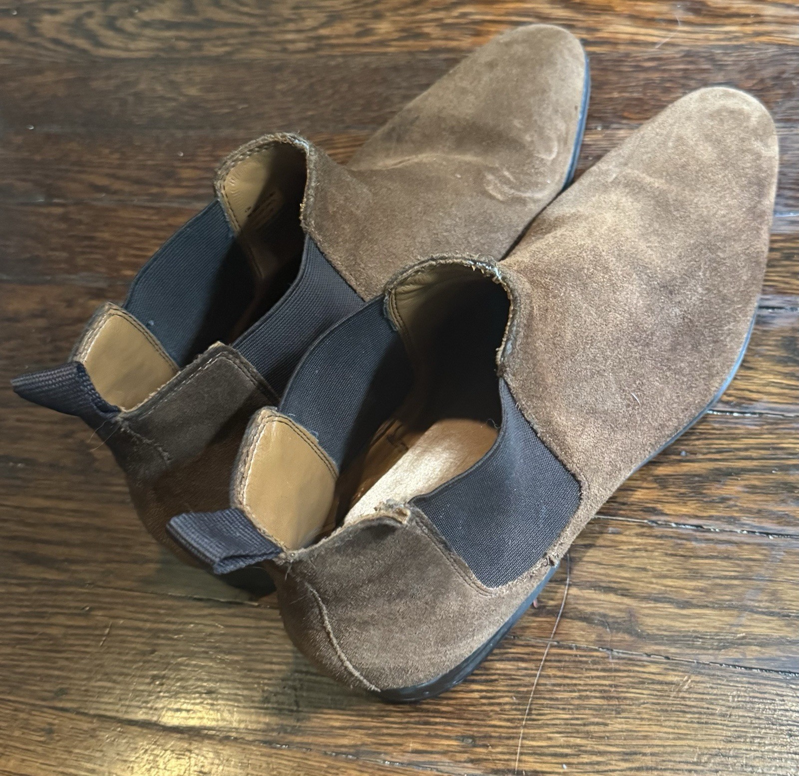 Brown Chestnut Suede Chelsea Boots | Men’s 11