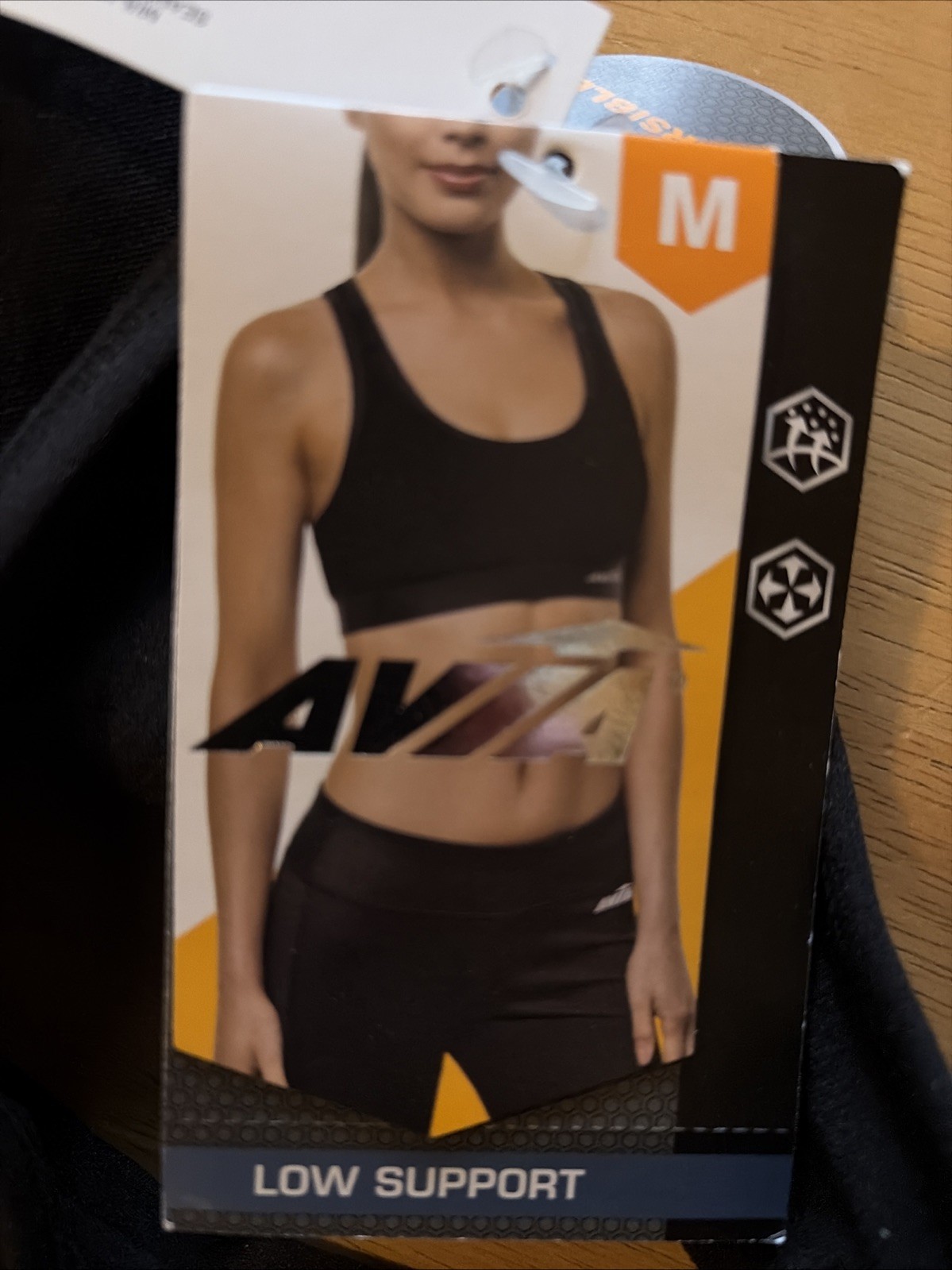 Avia Seamless Reversible Bra M (8-10) Black