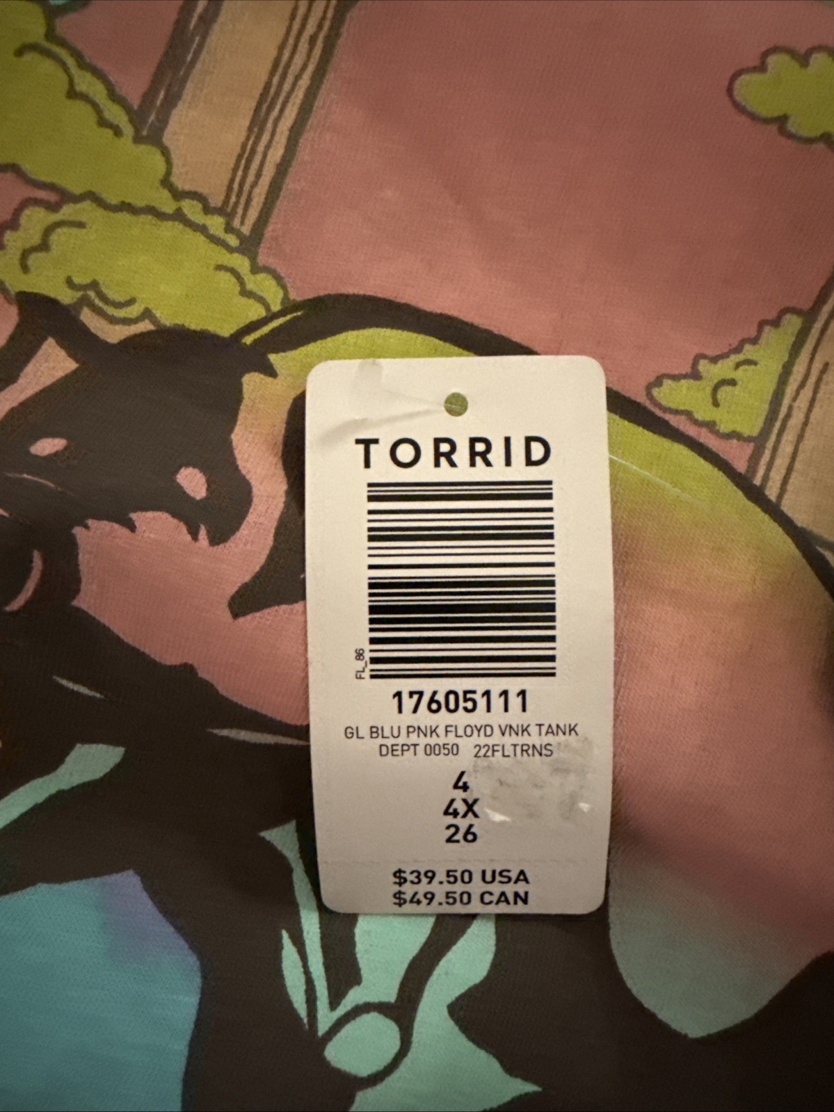 TORRID TANK TOP SLEEVELESS T SHIRT 4 4X 4XL 26 New