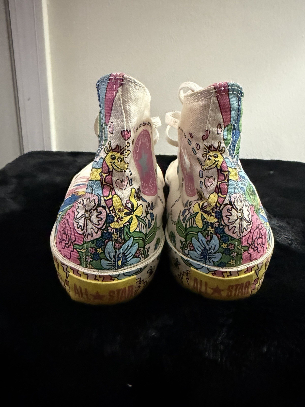 Converse Notebook Print Doodle Graffiti White Chuck Taylor All Star Hi Top W8/M6
