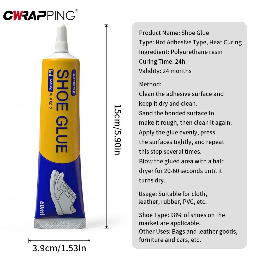 60ml Very Resistant Strong Glue Super Strong Universal for Sneaker,Boot,Leather