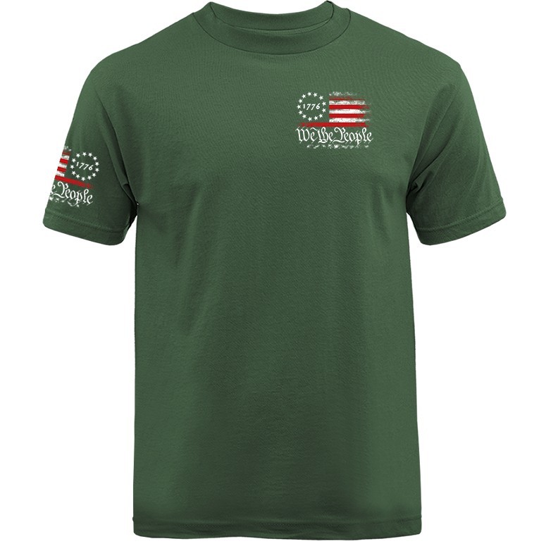 We The People US Flag Crest USA American Pride Patriot Patriotic Graphic T-shirt