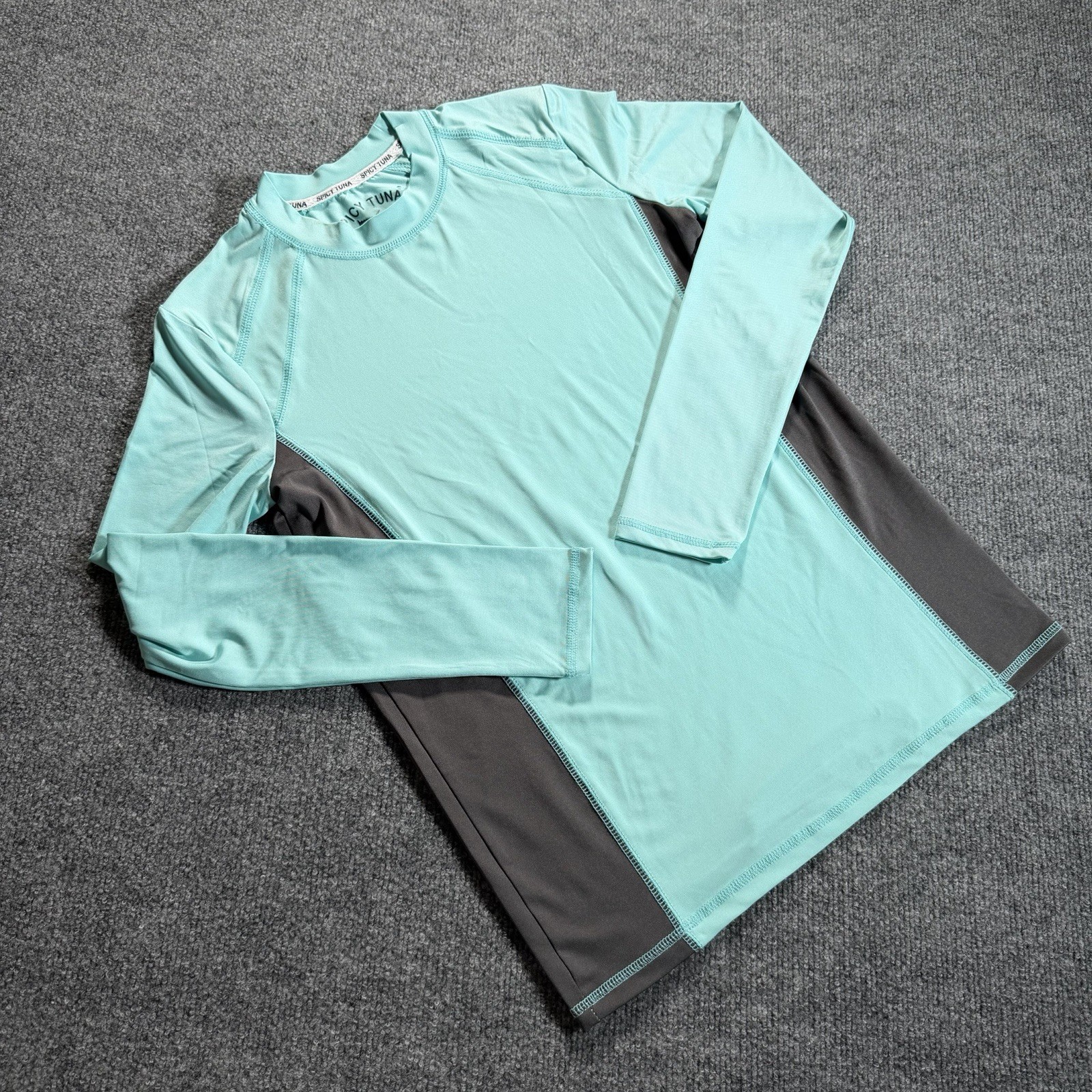 Spicy Tuna Shirt Mens Large Fishing UV Protection Mahi Mahi Beach Vacation