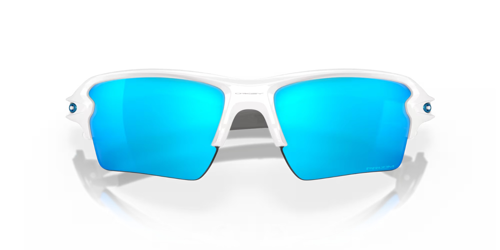 NEW* Oakley FLAK 2.0 XL WHITE Polished w PRIZM Sapphire Sunglass OO9188-94