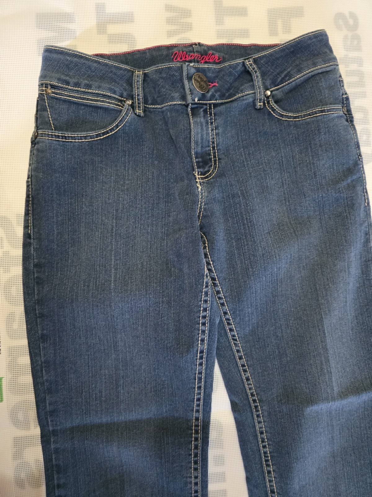 Wrangler Ultimate Riding Jeans Womens 5/6×30 Dark Wash Bootcut Denim 10MWZBR