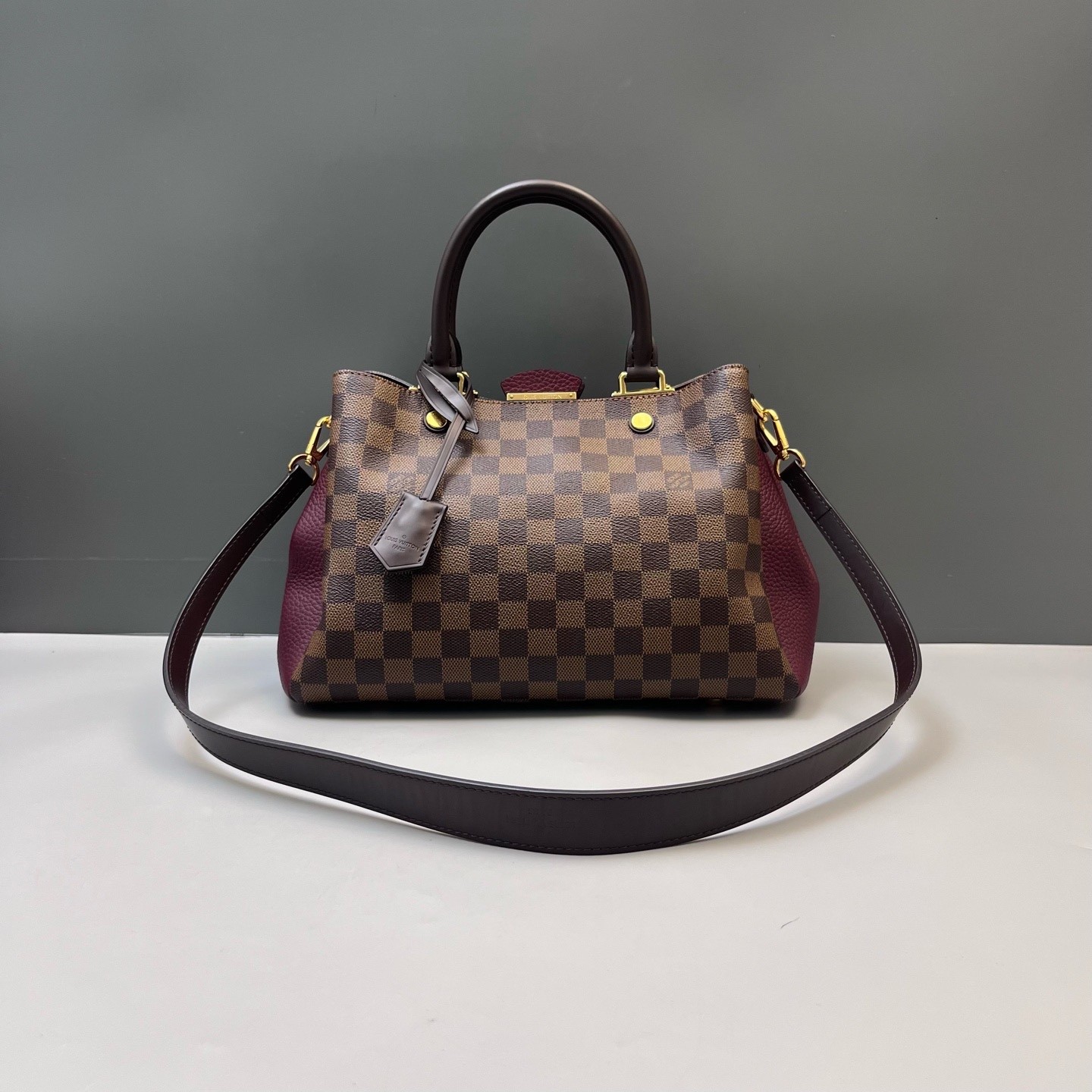 Louis Vuitton Pre-Owned Authentic Satchel Burgundy Free Tracked Shipping