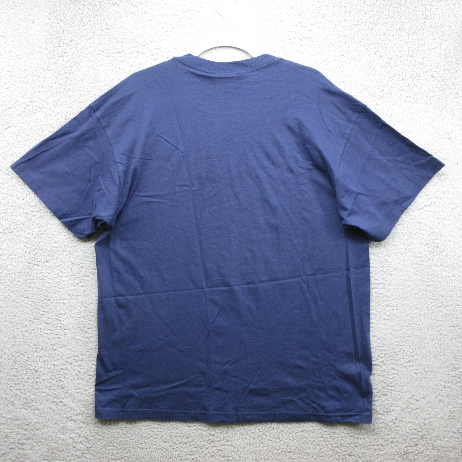Nike Vintage Embroidered Center Swoosh Short Sleeve Shirt Mens L Blue 90’s #