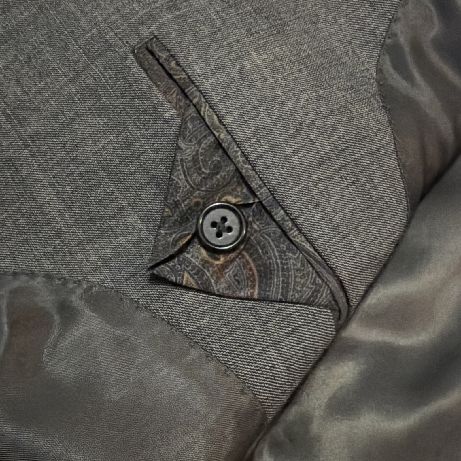 Lauren Ralph Lauren Mens 42R Gray 100% Wool 2 Button Blazer