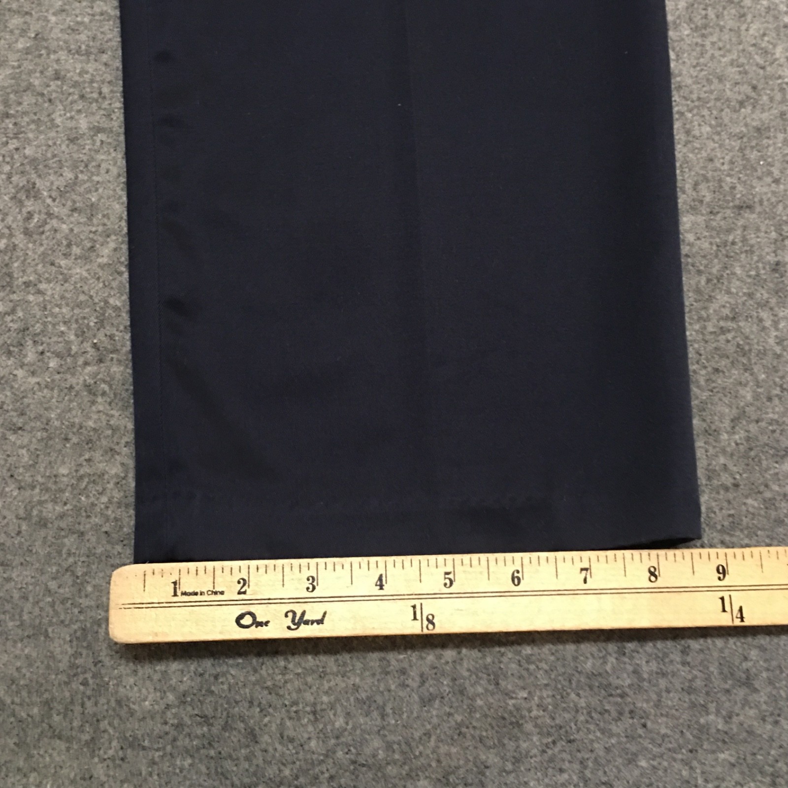 Dockers Collection Men 36×32 Dress Pants Navy Blue Flat Front Relaxed Fit Cotton