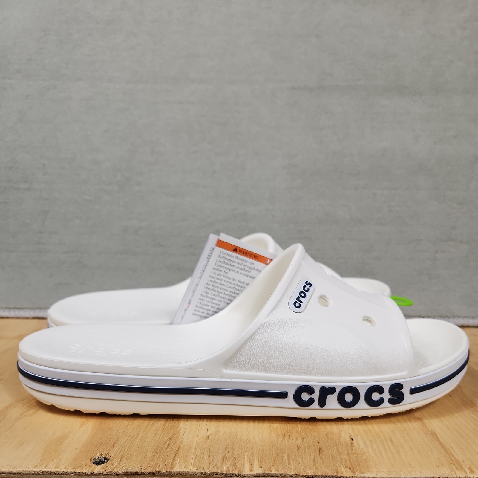 CROCS Bayaband Slide Sandals White Unisex M 10 W 12New!