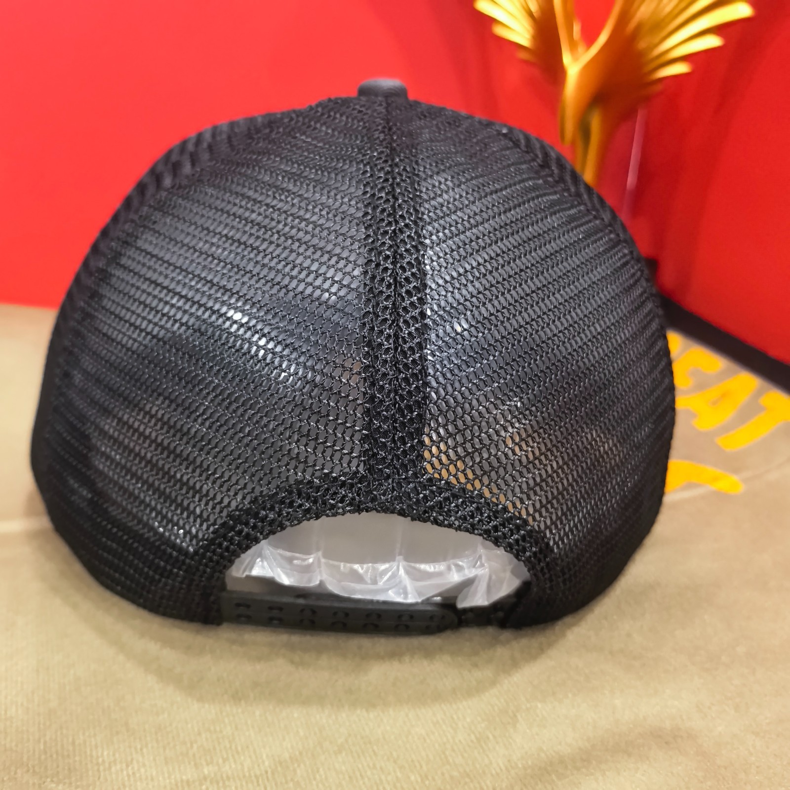 Harley Gray Embroidered Flat-Brim Cap with Mesh Back