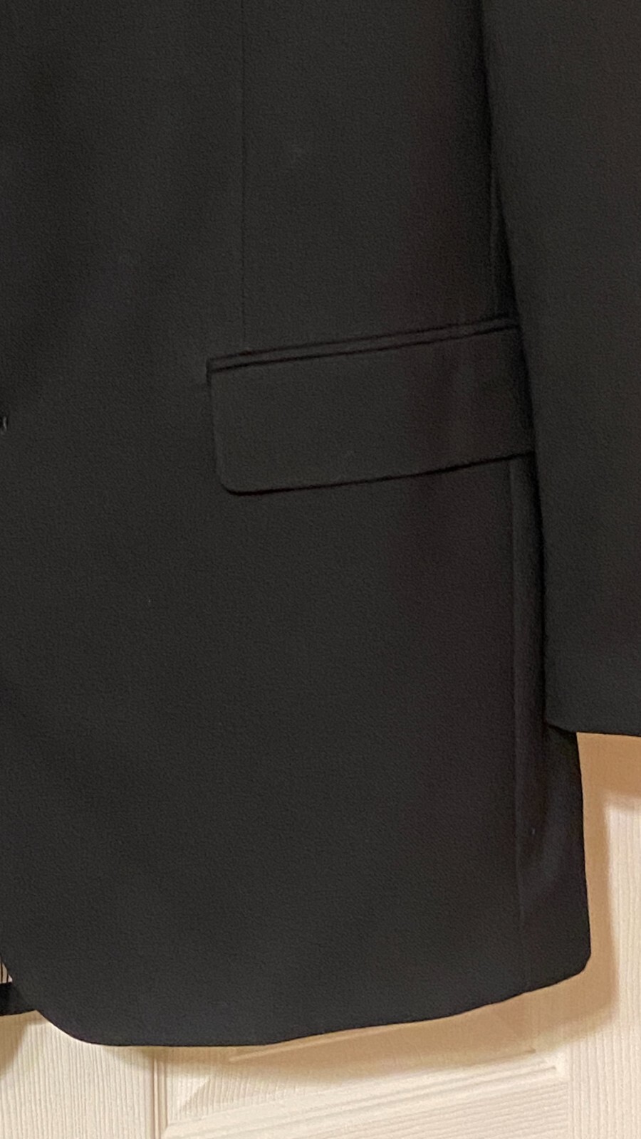Croft & Barrow Men’s Classic Fit Sport Coat Jacket 40R Black 2-Button Polyester