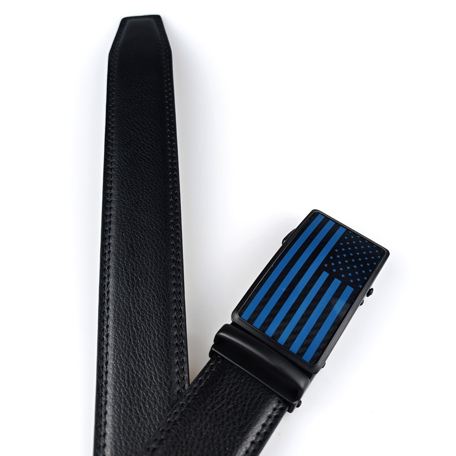 New Genuine Leather Mens Ratchet Belt Belts For Men Adjustable Automatic Buckle