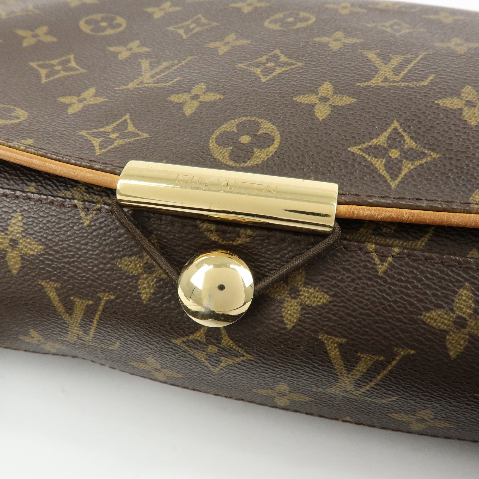 Louis Vuitton Monogram Abbesses Messenger Bag Brown M45257 Authentic Used F/S