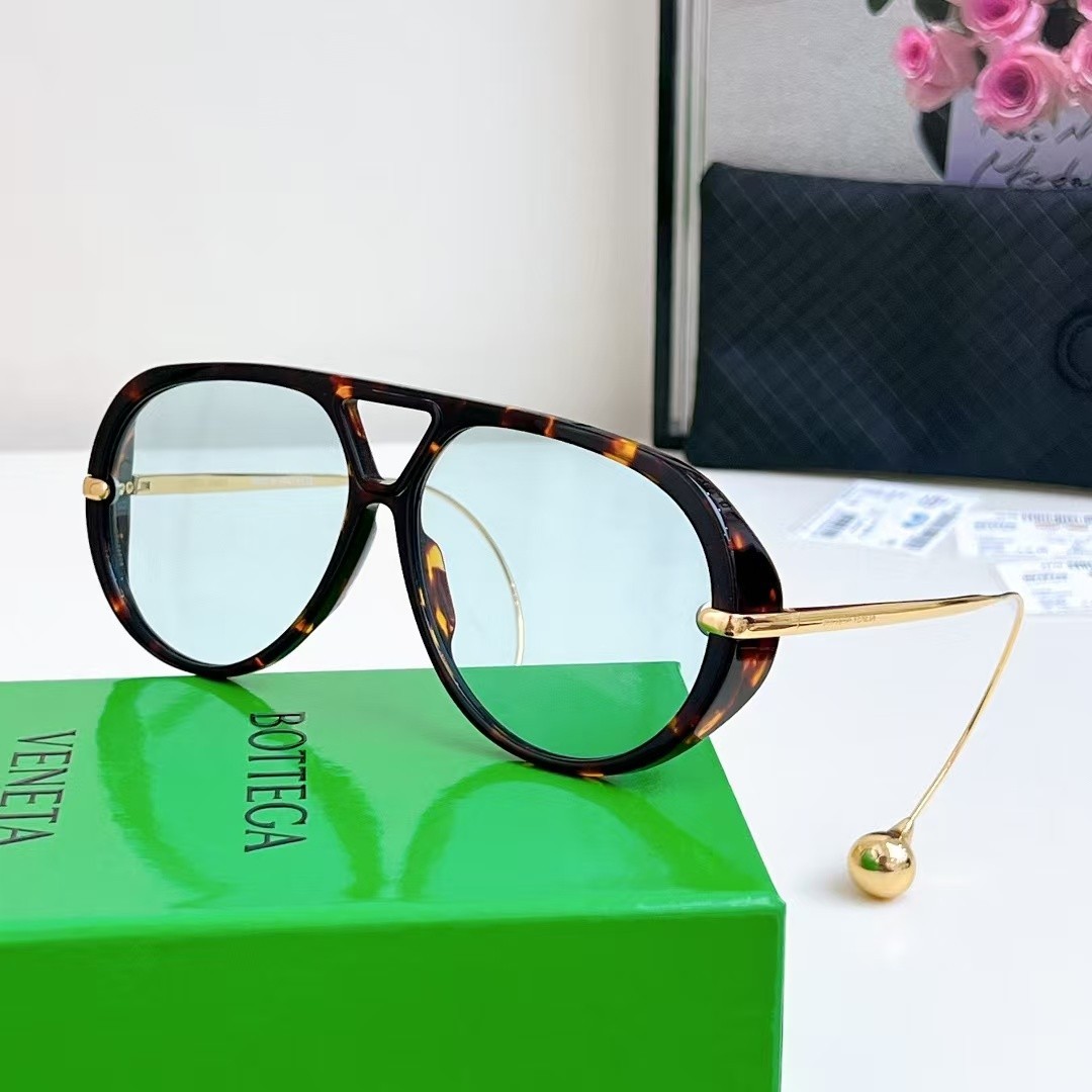 Bottega Veneta BV1273 Women’s Sunglasses Tortoiseshell Frame Blue Lens 63MM