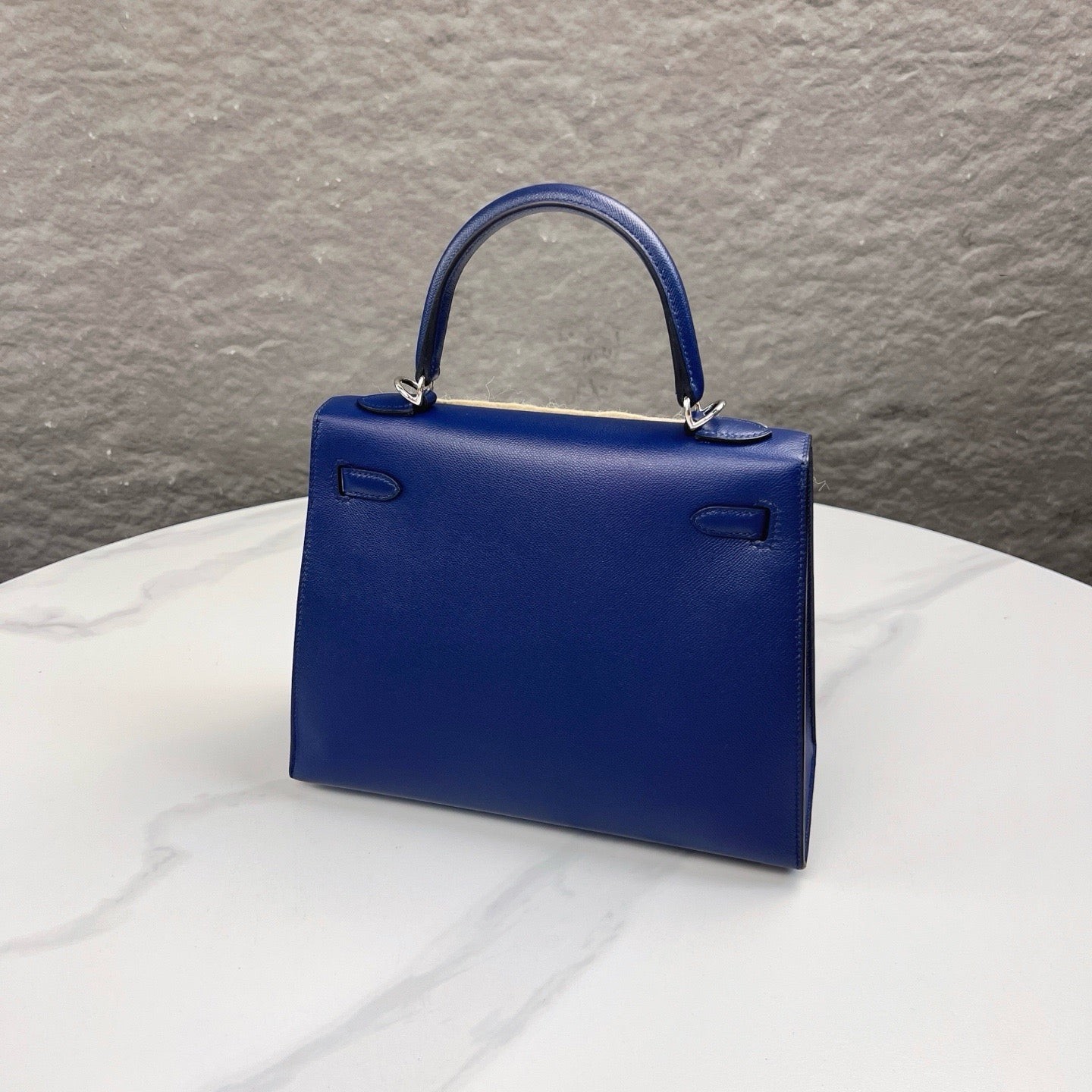 Hermes Kelly 25 73 Bleu Saphir Madame (mk103190)