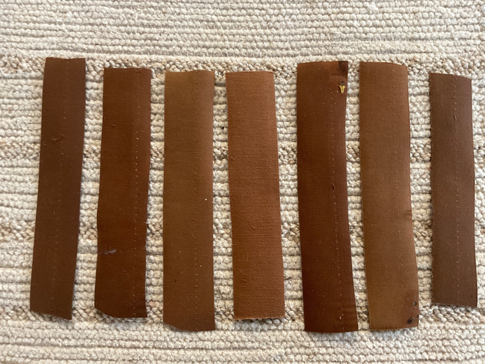 Louie Vuitton Cut Scrap Fabric Material Repair Replace Reuse Crafts lot of 7