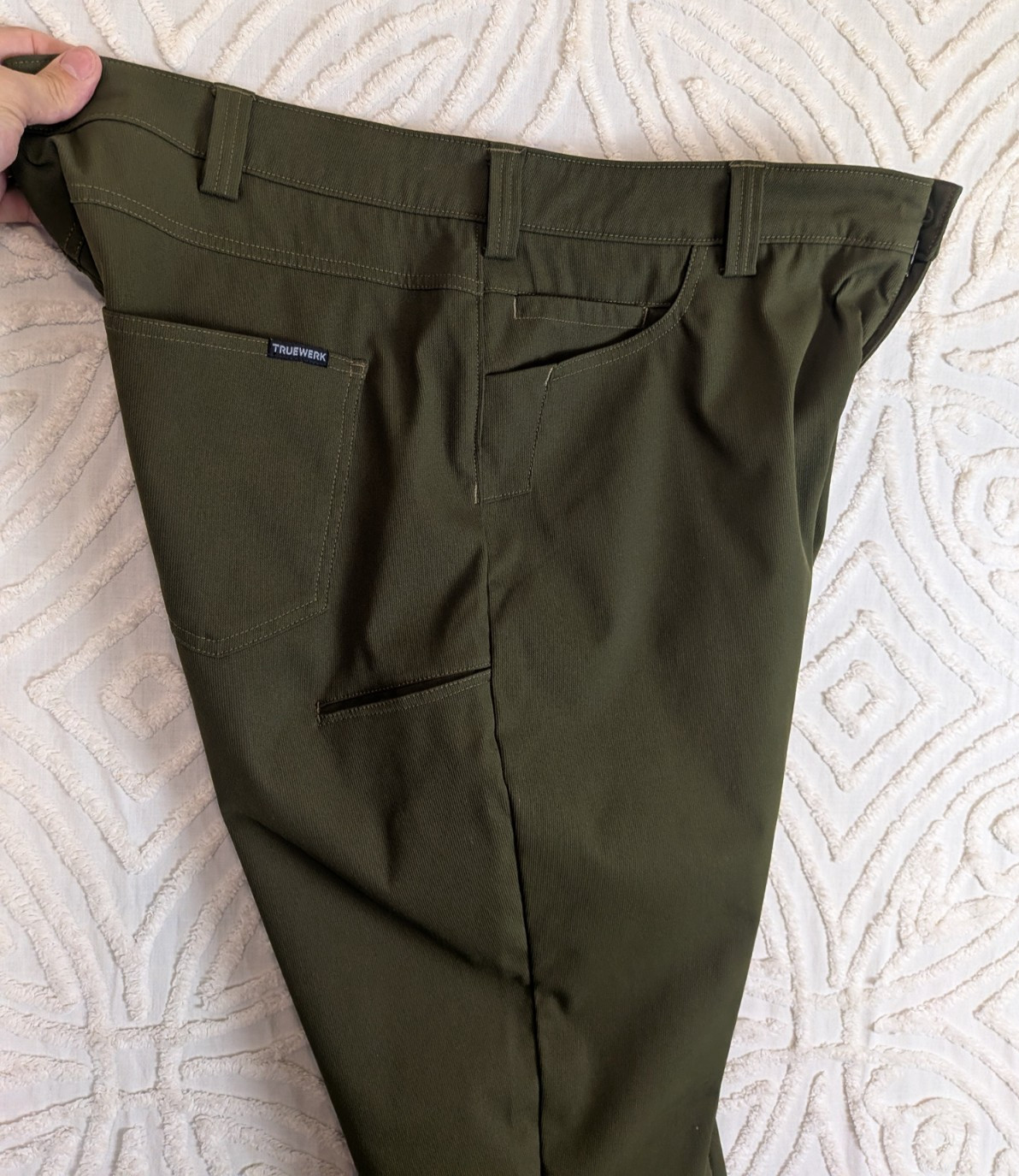 Truewerk EDO Werkpant Men’s 40×33 Green Pants Technical Performance Work 40 Long