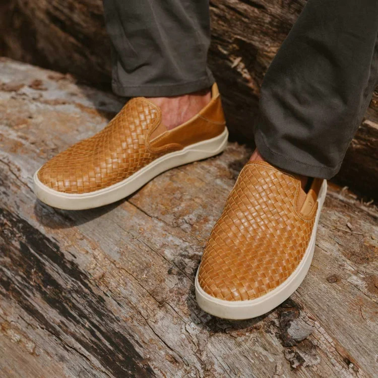 Sale! Men’s Olukai Lae‘ahi Lauhala Woven Leather Shoes – 3 Color – Free Ship⚡