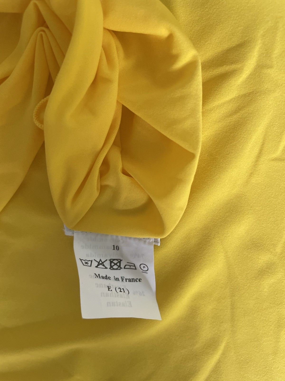 Pain De Sucre Yellow Sarong Pareo Coverup One Size France