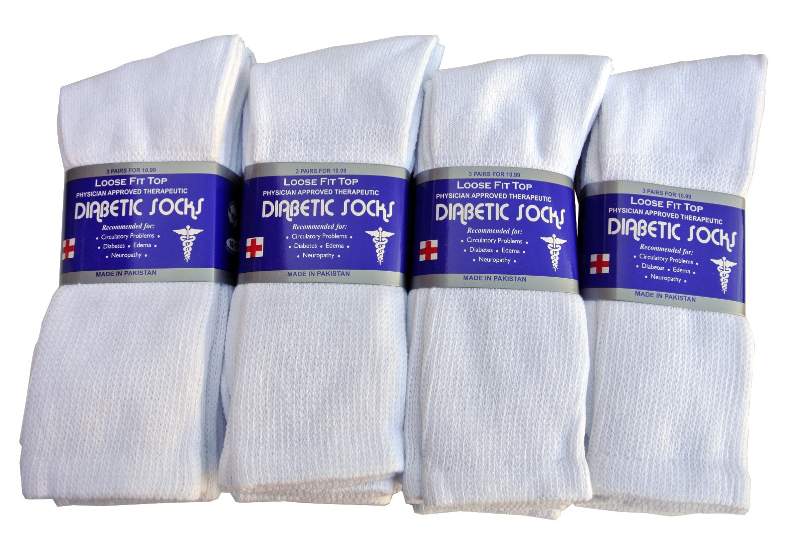 3, 6, or 12 Pairs Diabetic CREW circulatory Socks Health Men’s Cotton ALL SIZE