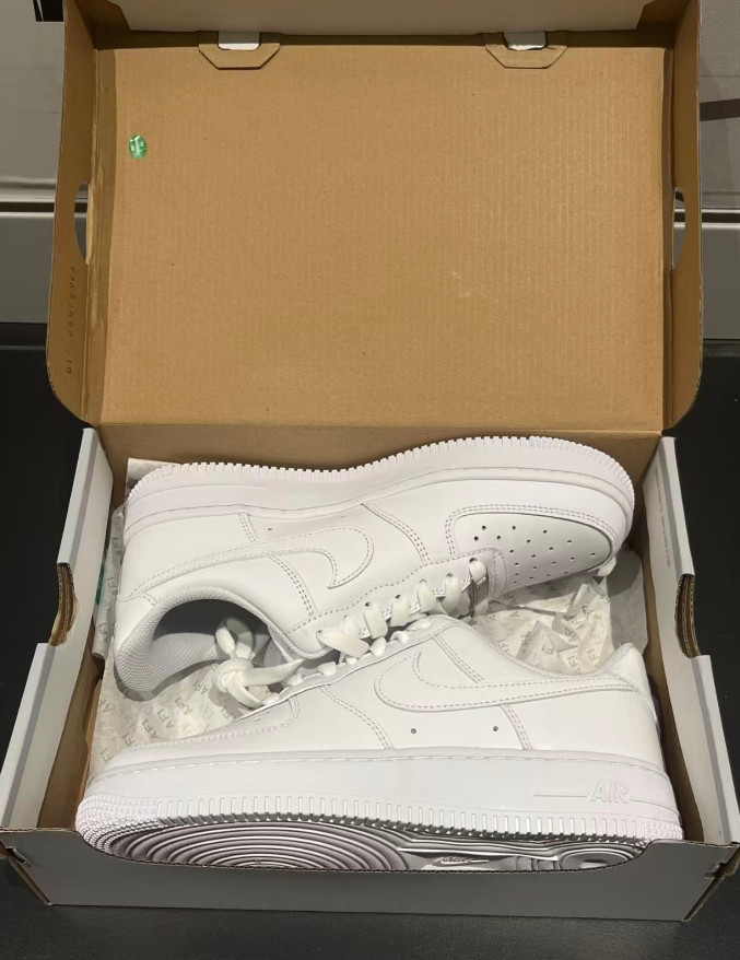 US Nike Air Force 1 Low Top Triple White ’07 Mens White Sports Classic Sneaker