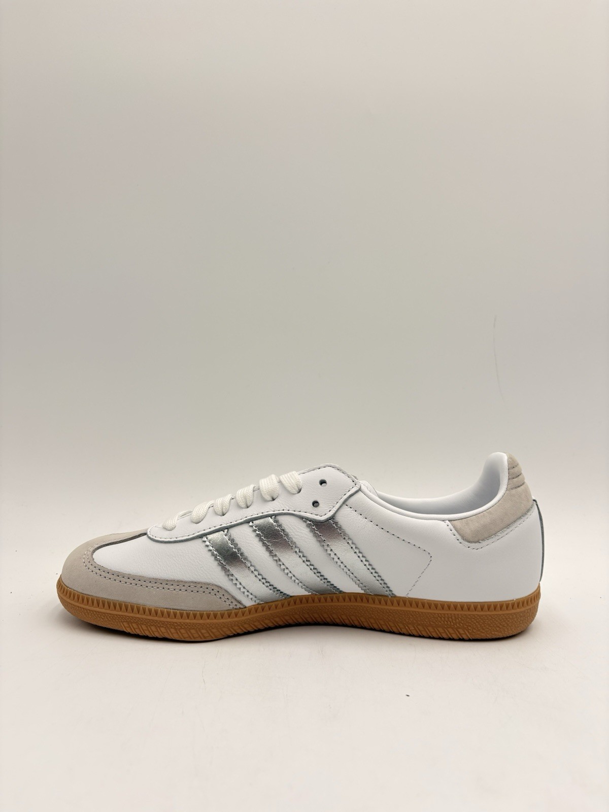 Adidas Women’s Samba OG Multiple Sizes White Silver Metallic Grey |JI2725|
