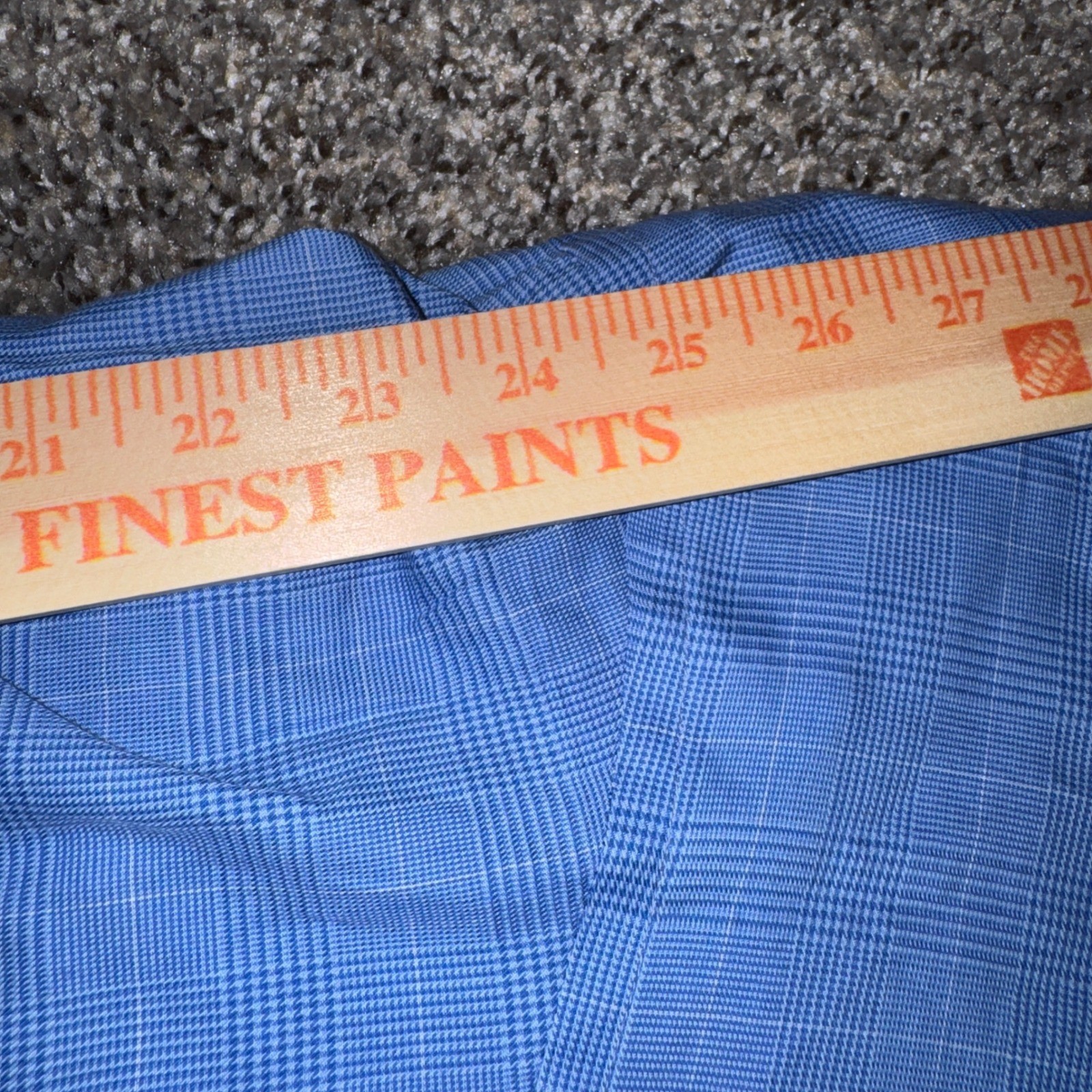 Ermenegildo Zegna Size 42 16.5 Blue Glen Plaid French Cuff Dress Shirt Italy