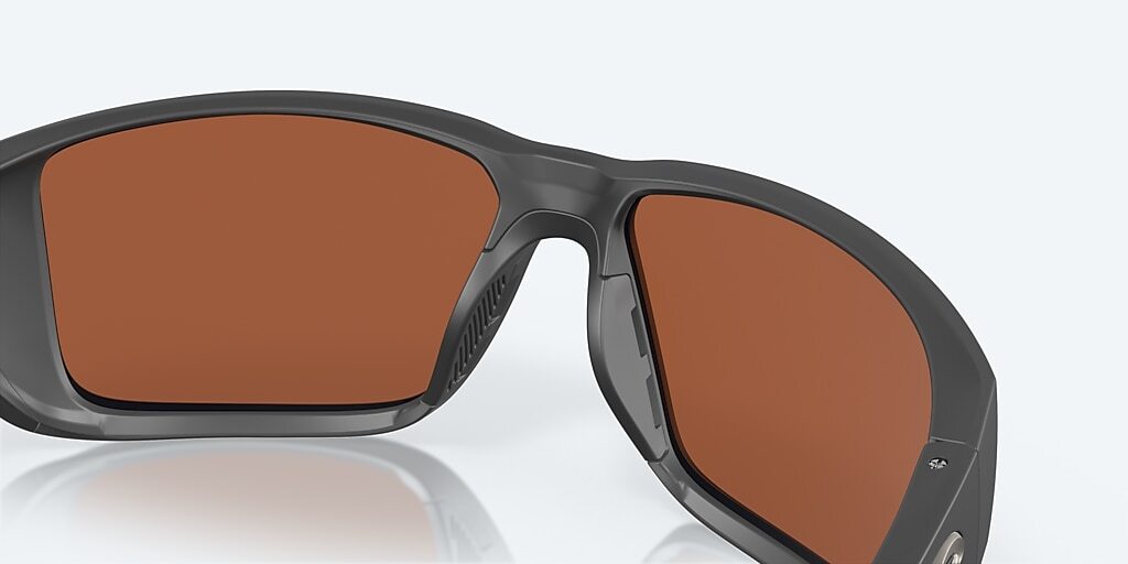 Costa Del Mar Blackfin Pro Matte Black/Green Mirror Polarized 580G Sunglasses