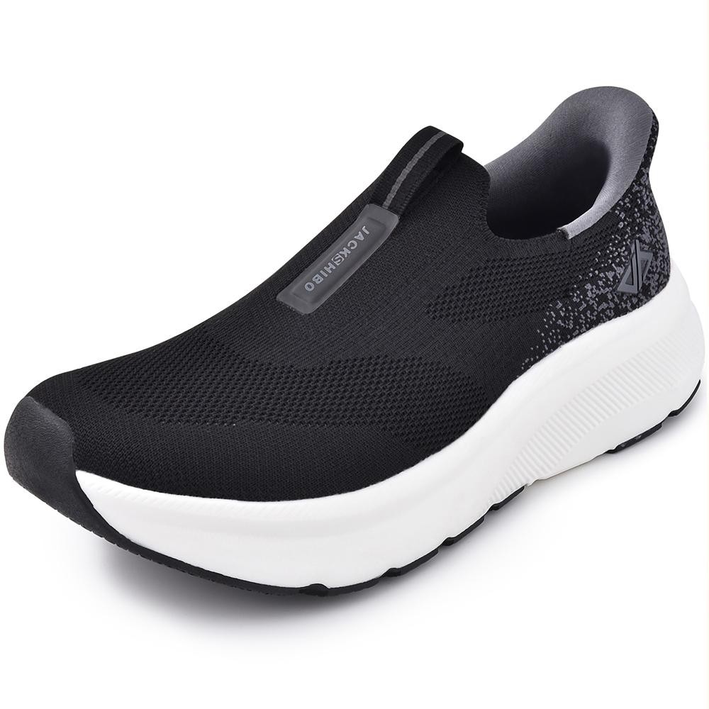 Men’s Slip in Shoes Wide Toe Box Arch Support Orthopedic Sport Walking Sneakers