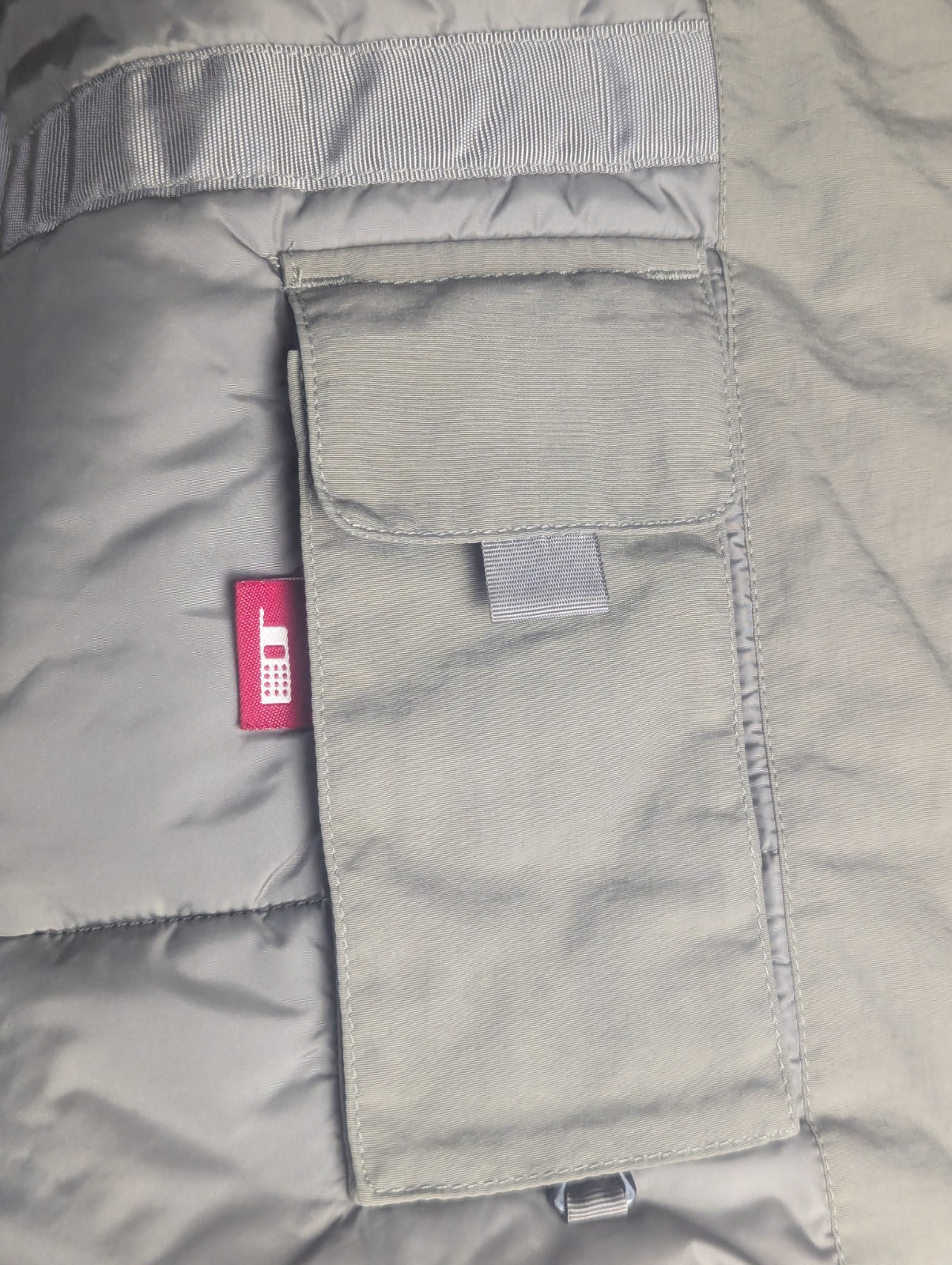 LL Bean Mens XL Primaloft Ski Jacket Hooded Insulated Coat Olive Green Pockets