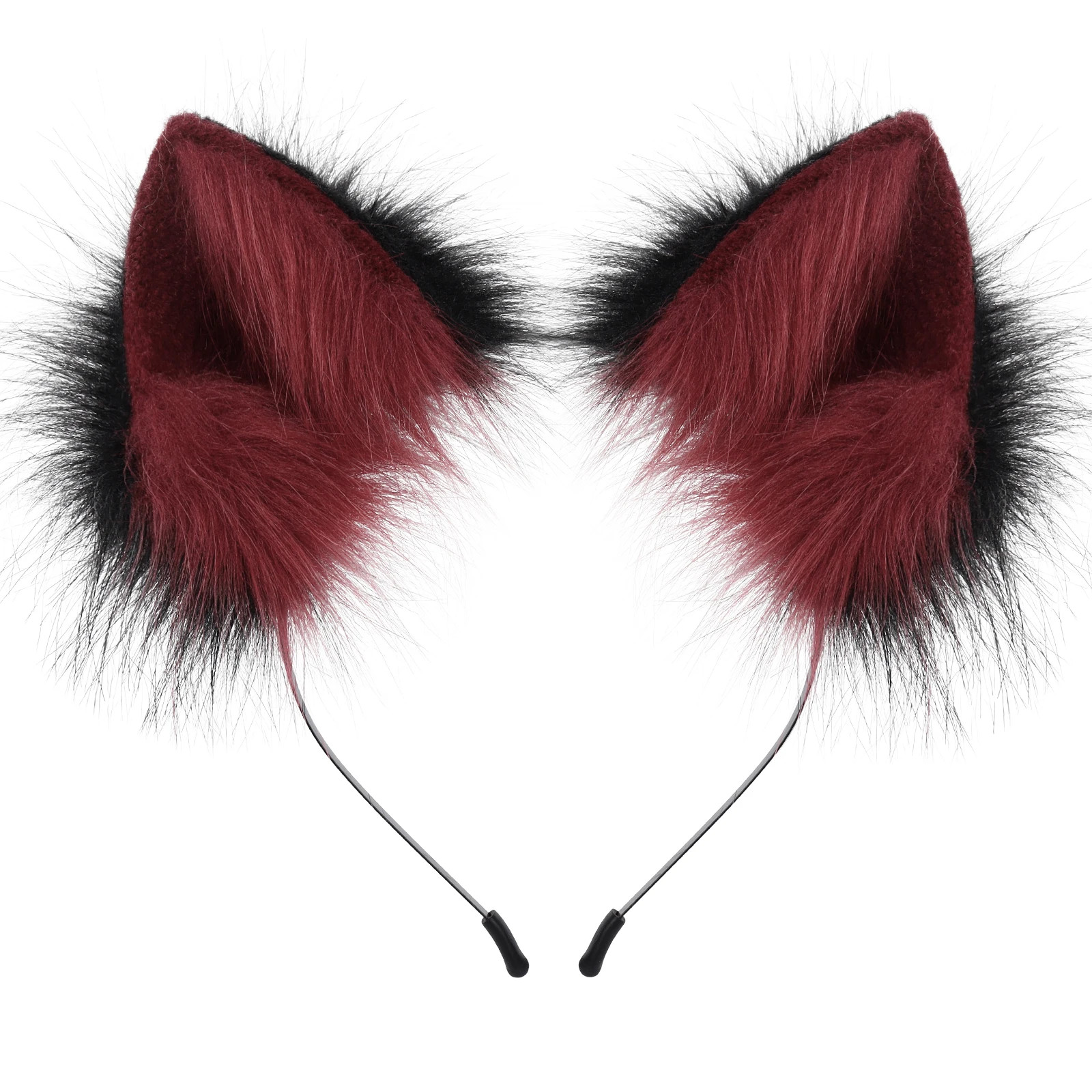 Handmade Faux Fur Animal Ears Headband Furry Cat Fox Ear Hairhoop Headwear