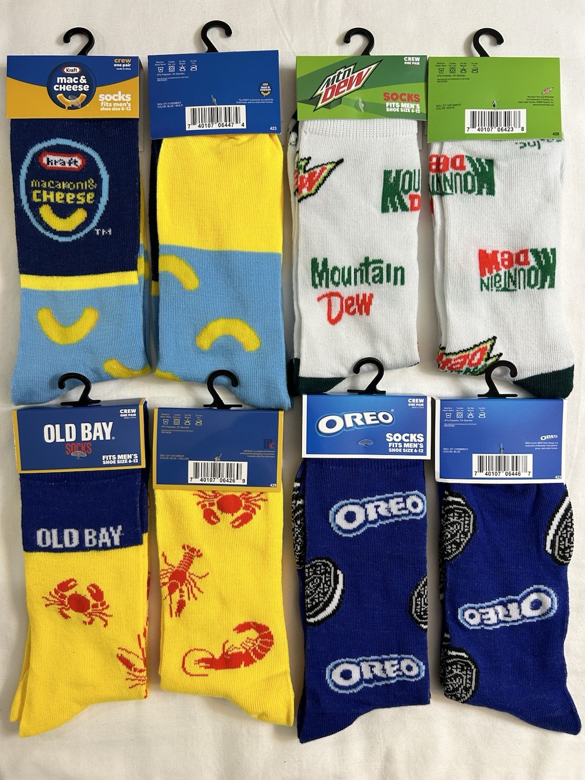 Original Odd Sox Crazy Funny Novelty Crew Socks Adult Men’s Women’s Size 6-12