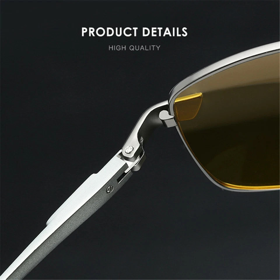 Day Night Vision Glasses Polarized Sunglasses Anti Glare Tac Driving Eyewear