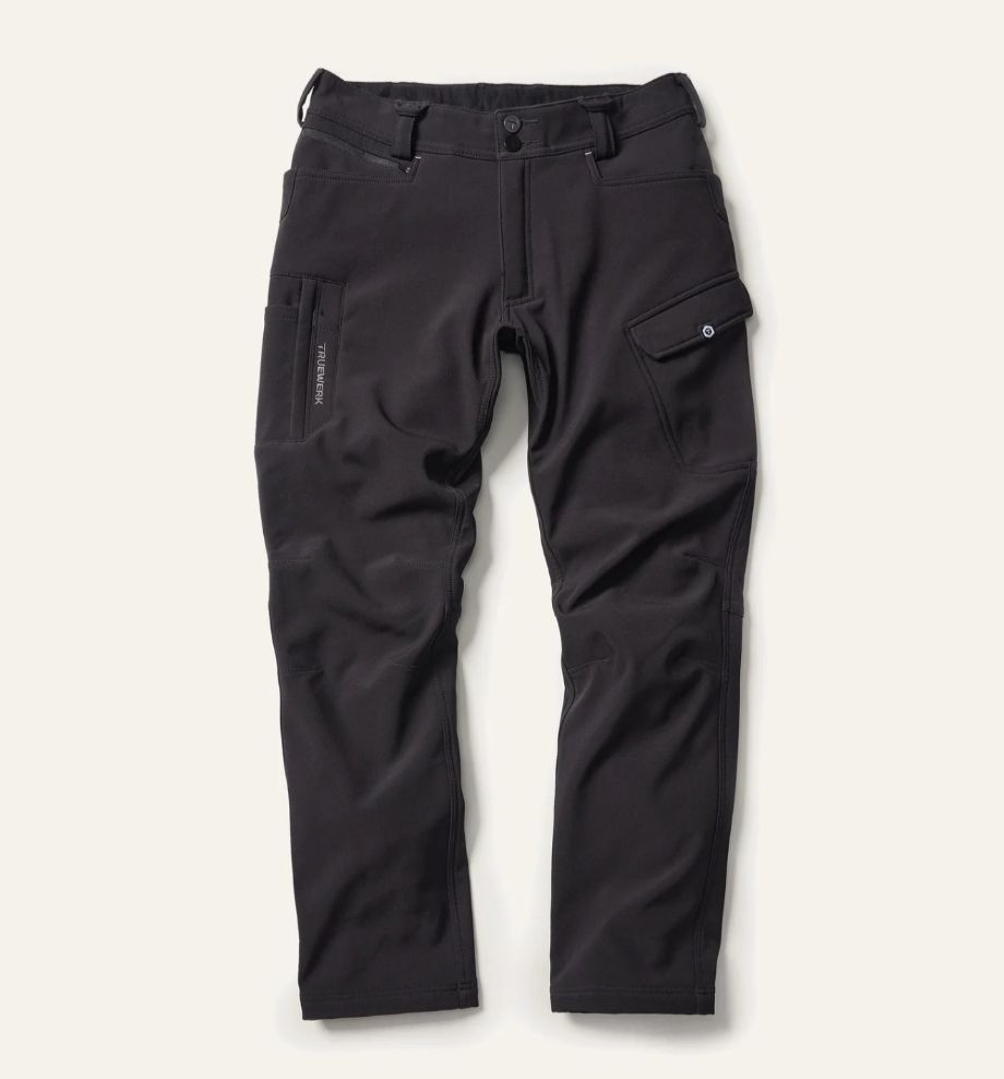 Truewerk T3 Pant Black Mens 42×32 Work Pants Technical Cargo Stretch Insulated