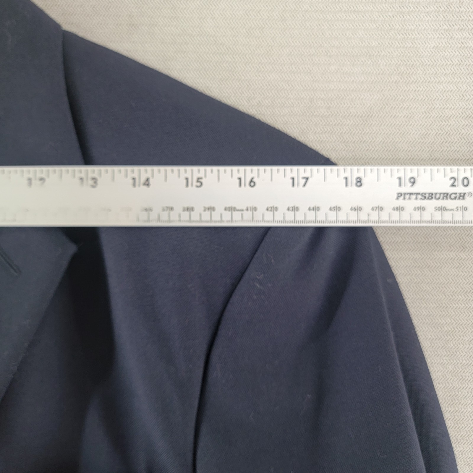 Lands End Mens Blazer Wool Navy Blue Gold Button Jacket Sport Coat Size 42R
