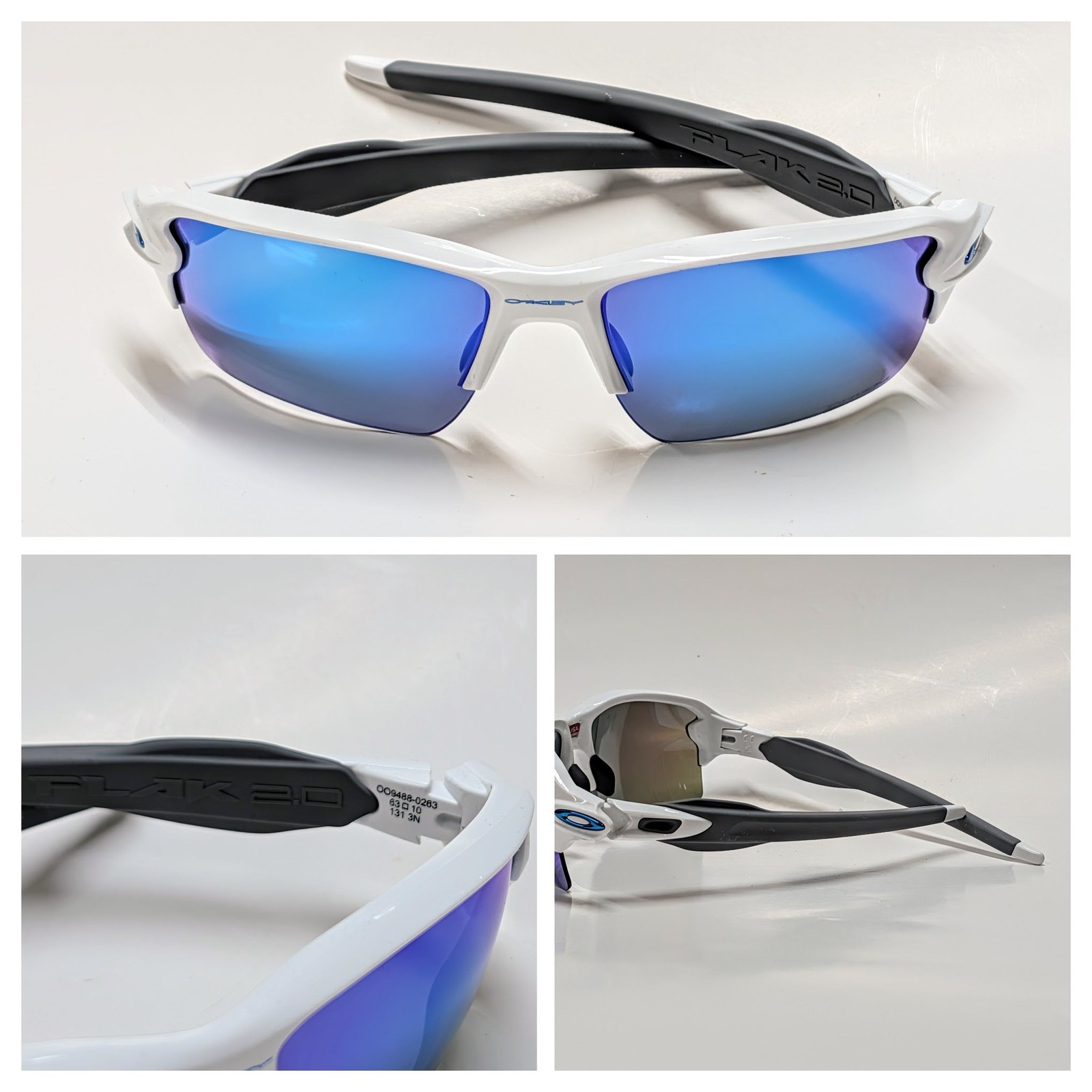 Oakley Flak 2.0 XXL polished white prizm sapphire