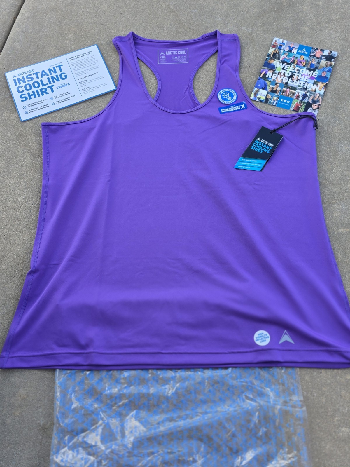 New In Package Arctic Cool Purple Womens Tank Top – Size 2XL Shirt Summer Pool