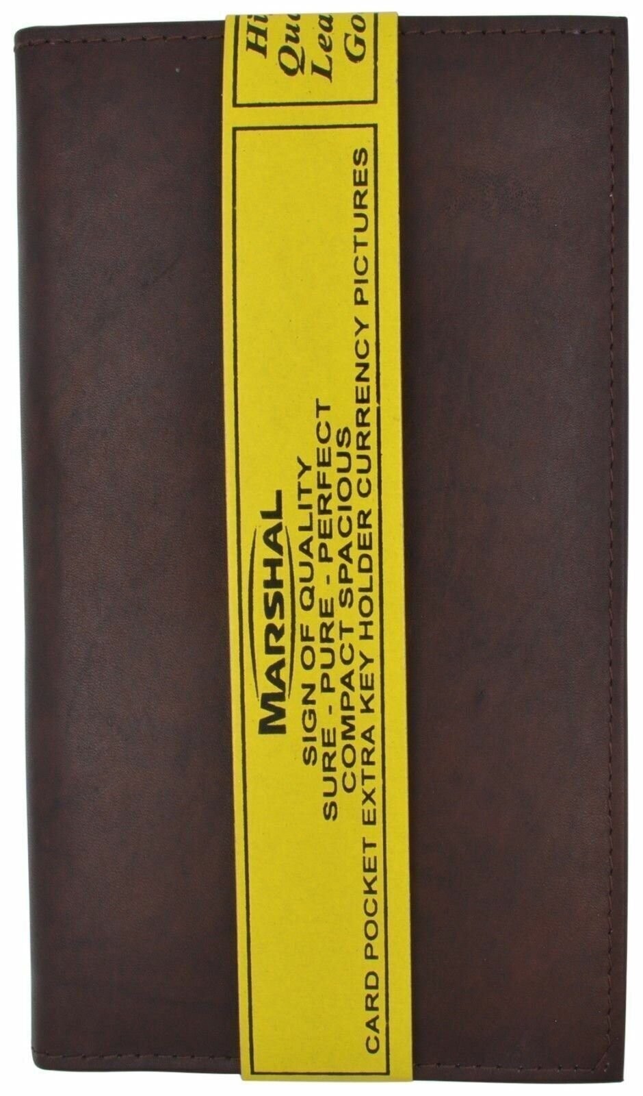 Genuine Leather Credit Card Holder Wallet 19 Card Slots + 1 ID Window