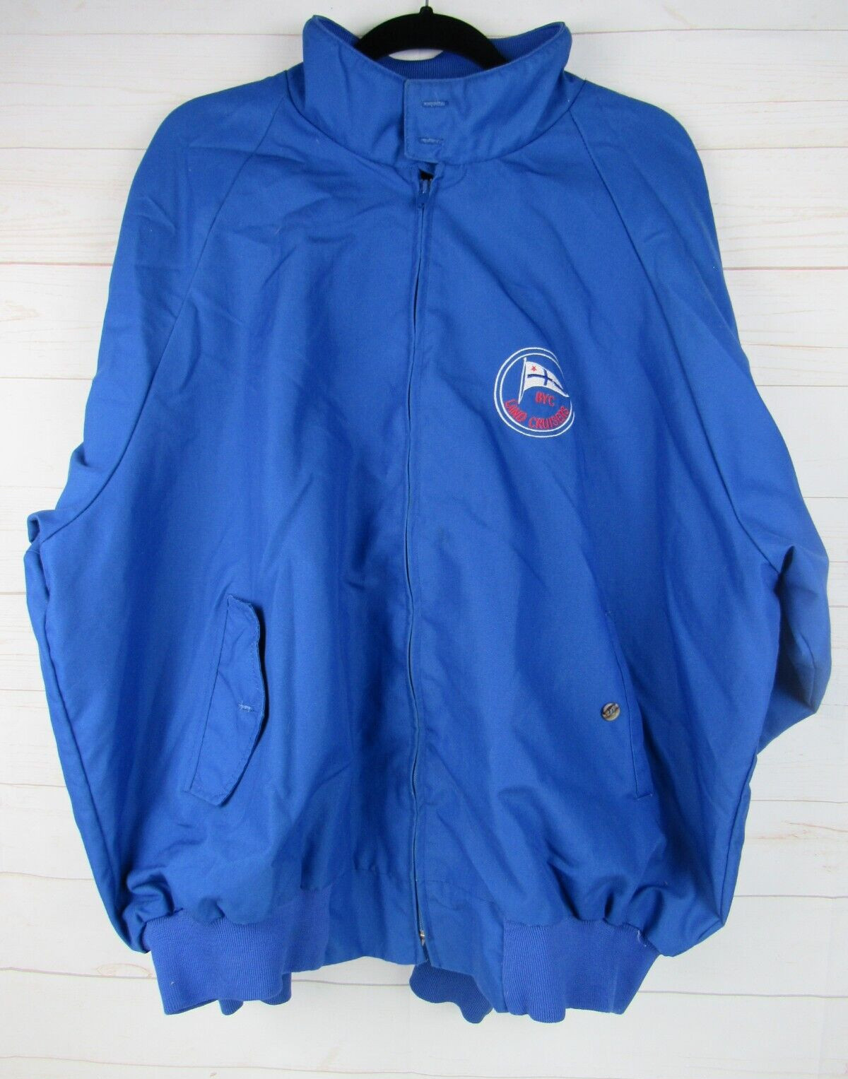 Hartwell ViaSport Men’s Blue BYC Land Cruiser Bomber Jacket Size 2XL