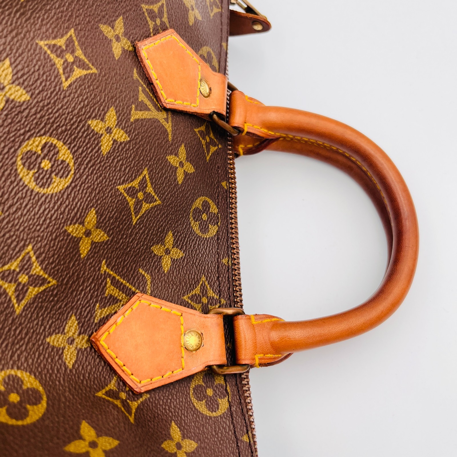 Auth LOUIS VUITTON Monogram Speedy 30 Handbag M41526 Vintage LV Pursh w/Key