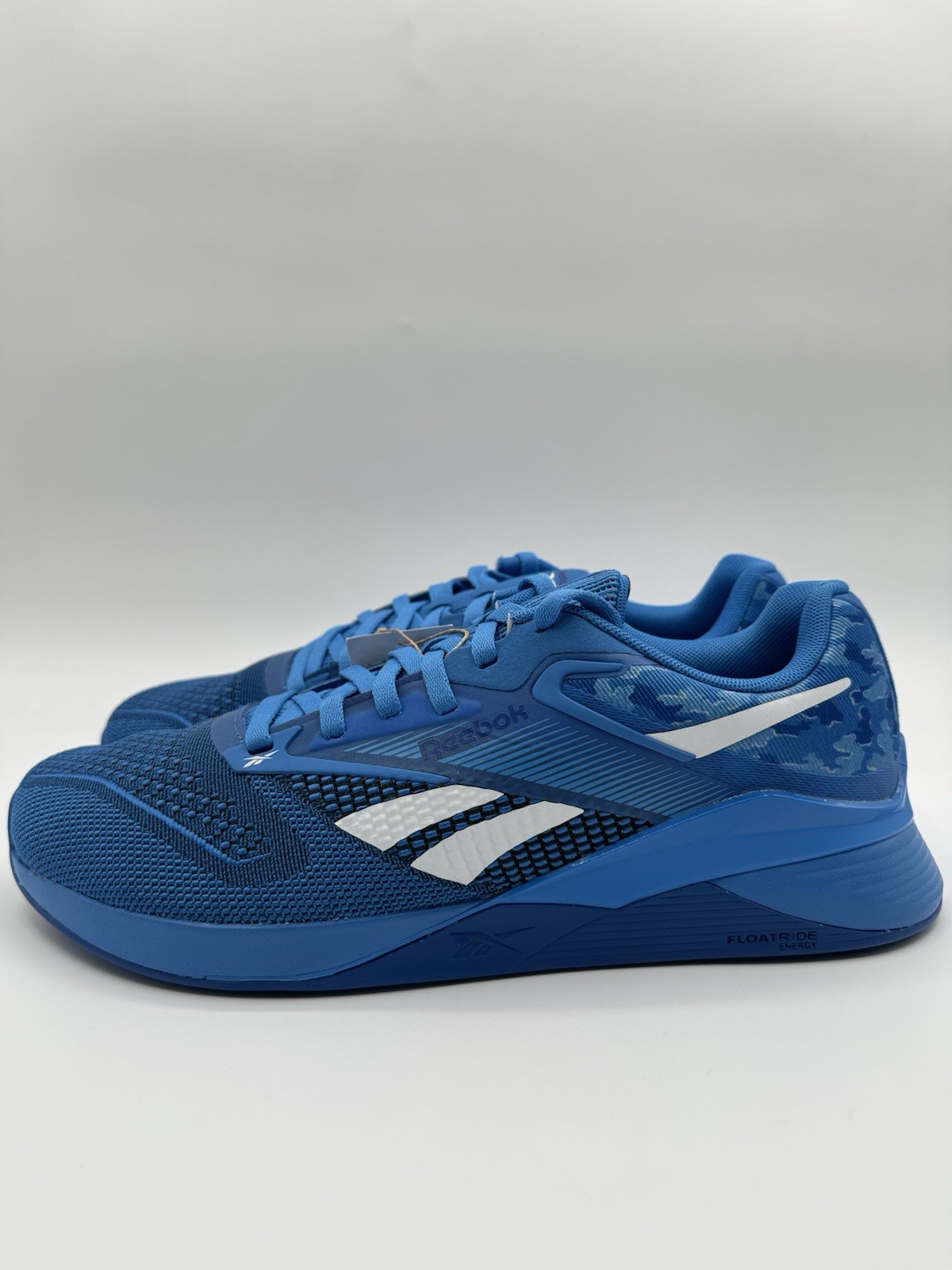 Reebok Men’s Nano X4 Crossfit Size 4-10 Kinetic Blue Camo |100204677|