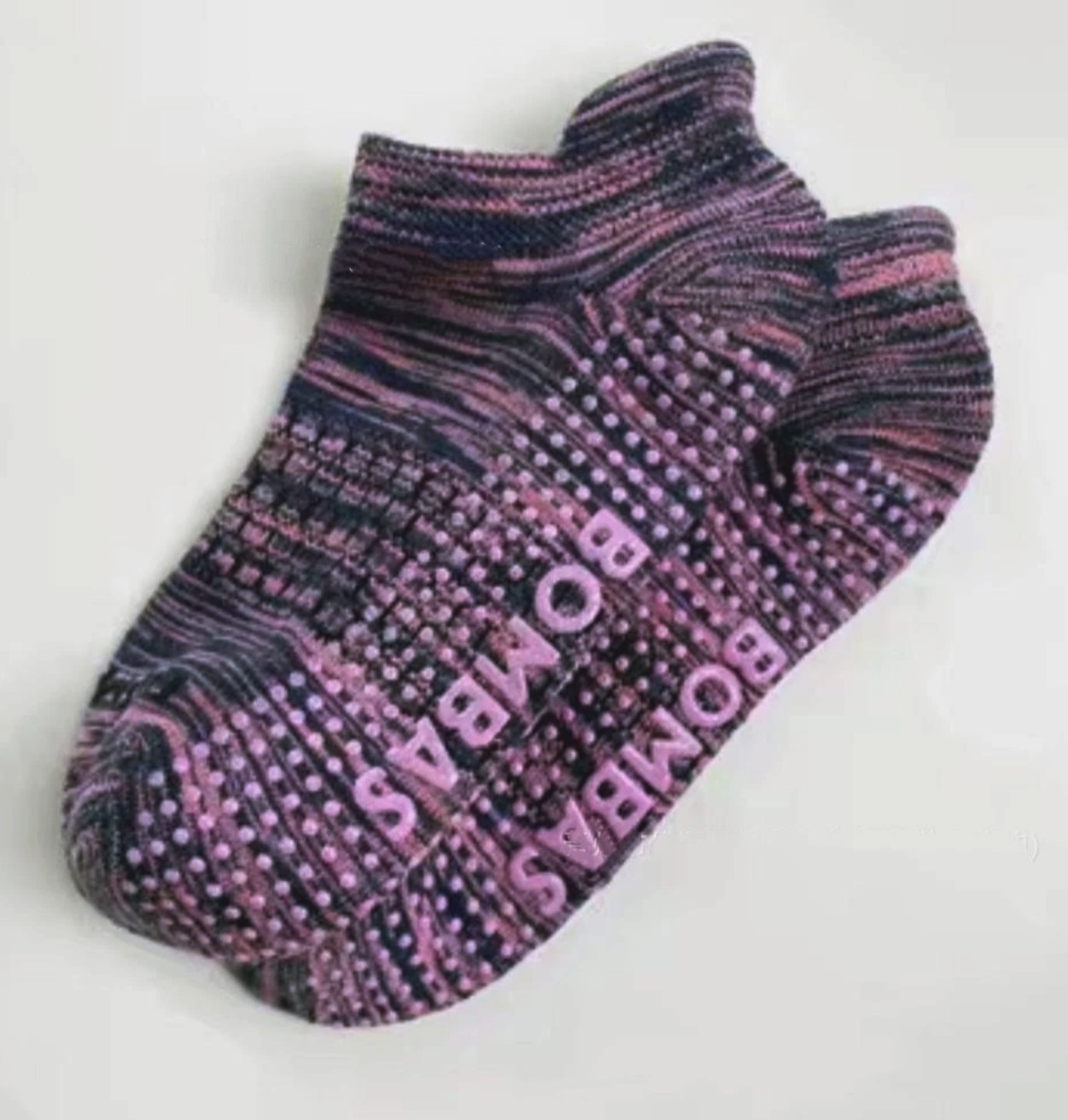 3 Pair Size M Bombas Performance Gripper Honeycomb Ankle Socks Women’s (as show)