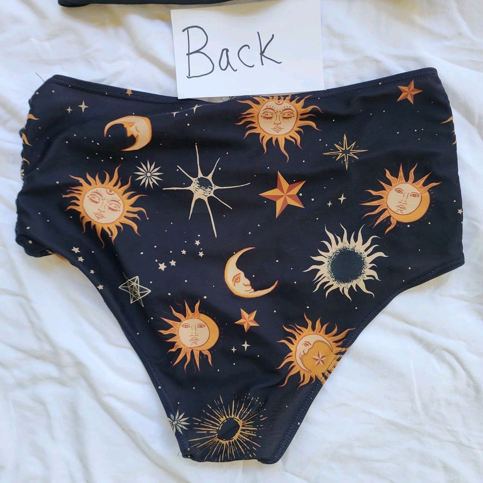 Women’s Sun, Moon & Stars Celestial 2pc High Waisted Bikini Size M