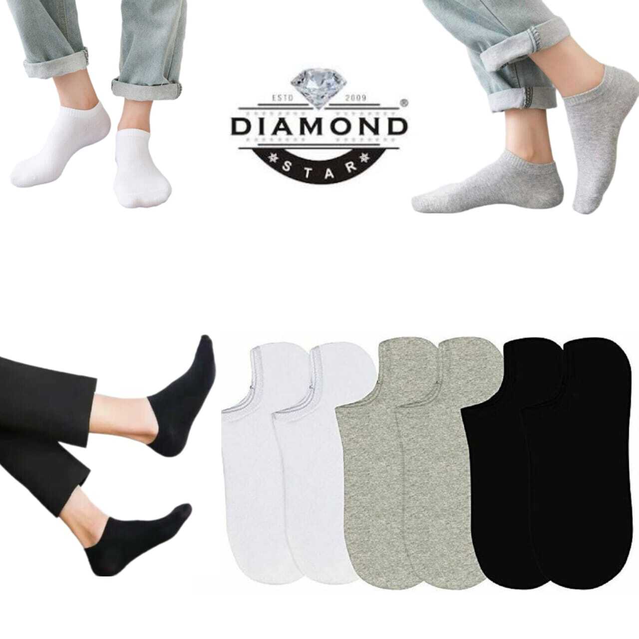 12 Pairs Men’s Women’s No-Show Low Cut Socks Black White Cotton Size; 9-11,10-13