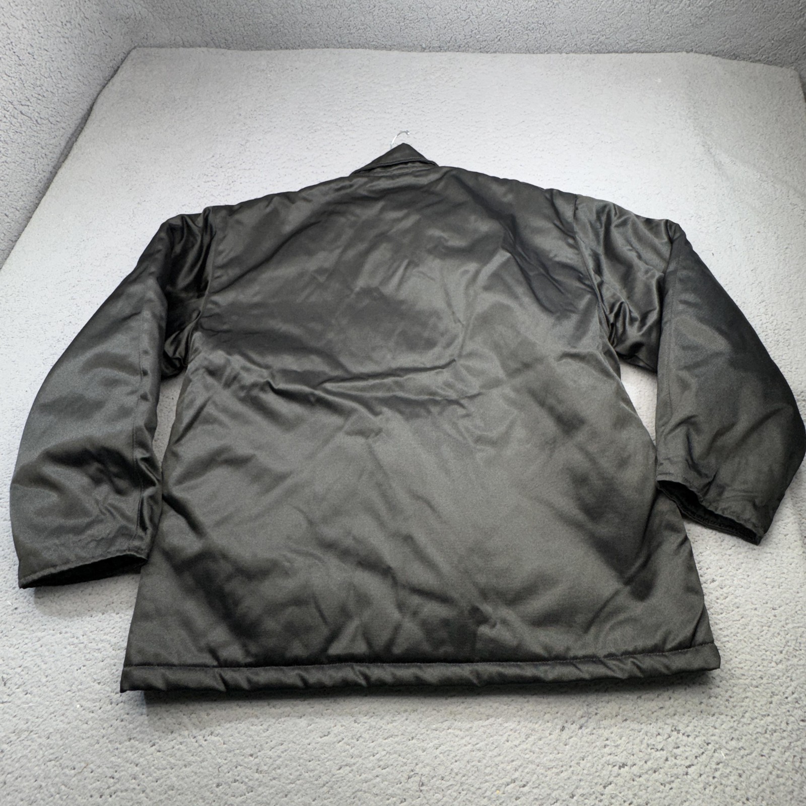 Alpha Industries Jacket Mens 46 Black Puffer Military Tactical Coat USA Made