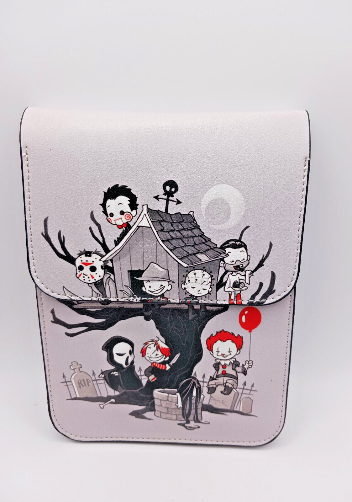 Horror Crossbody Purse Phone Bag Adjustable Strap Horror